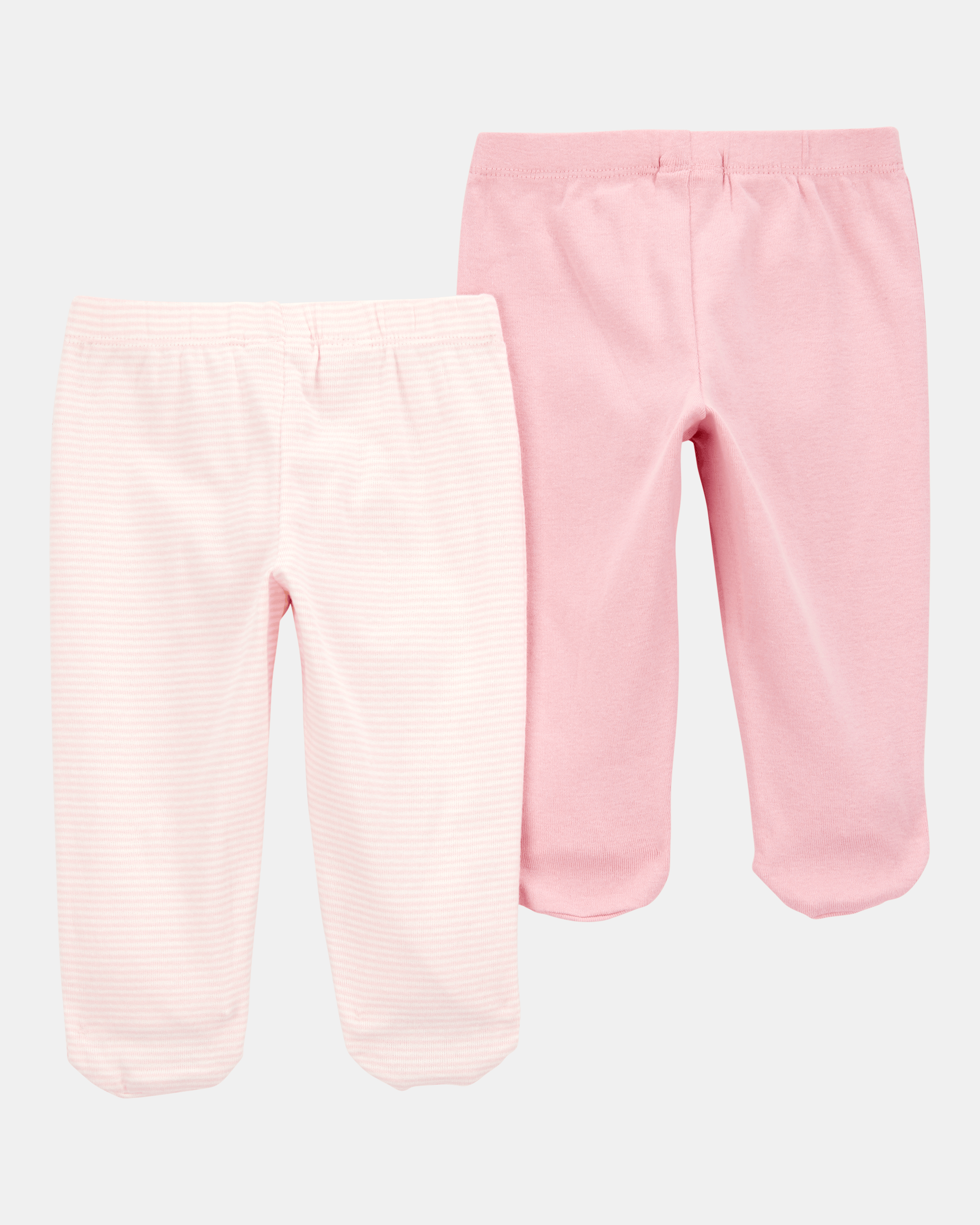 Pack dos pantalones algodón rosados NB