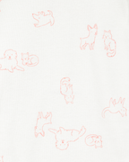 Pack cinco bodies algodón diseño perro NB