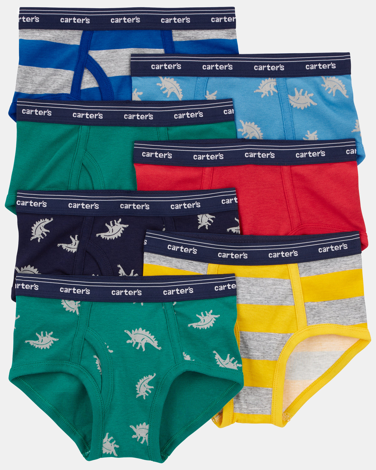 Pack 7 unidades de ropa interior, dinosaurios