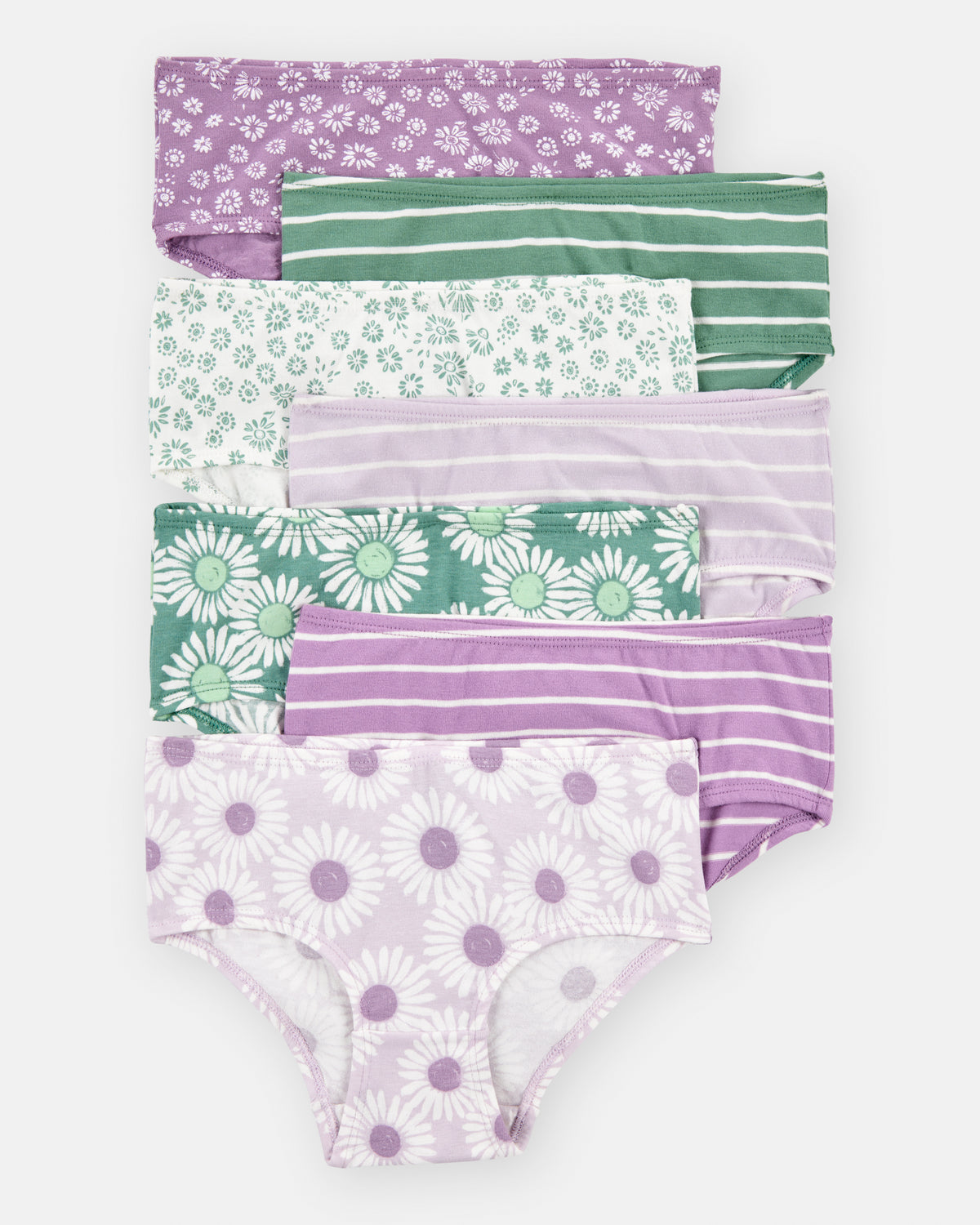 Pack 7 unidades de ropa interior en verde