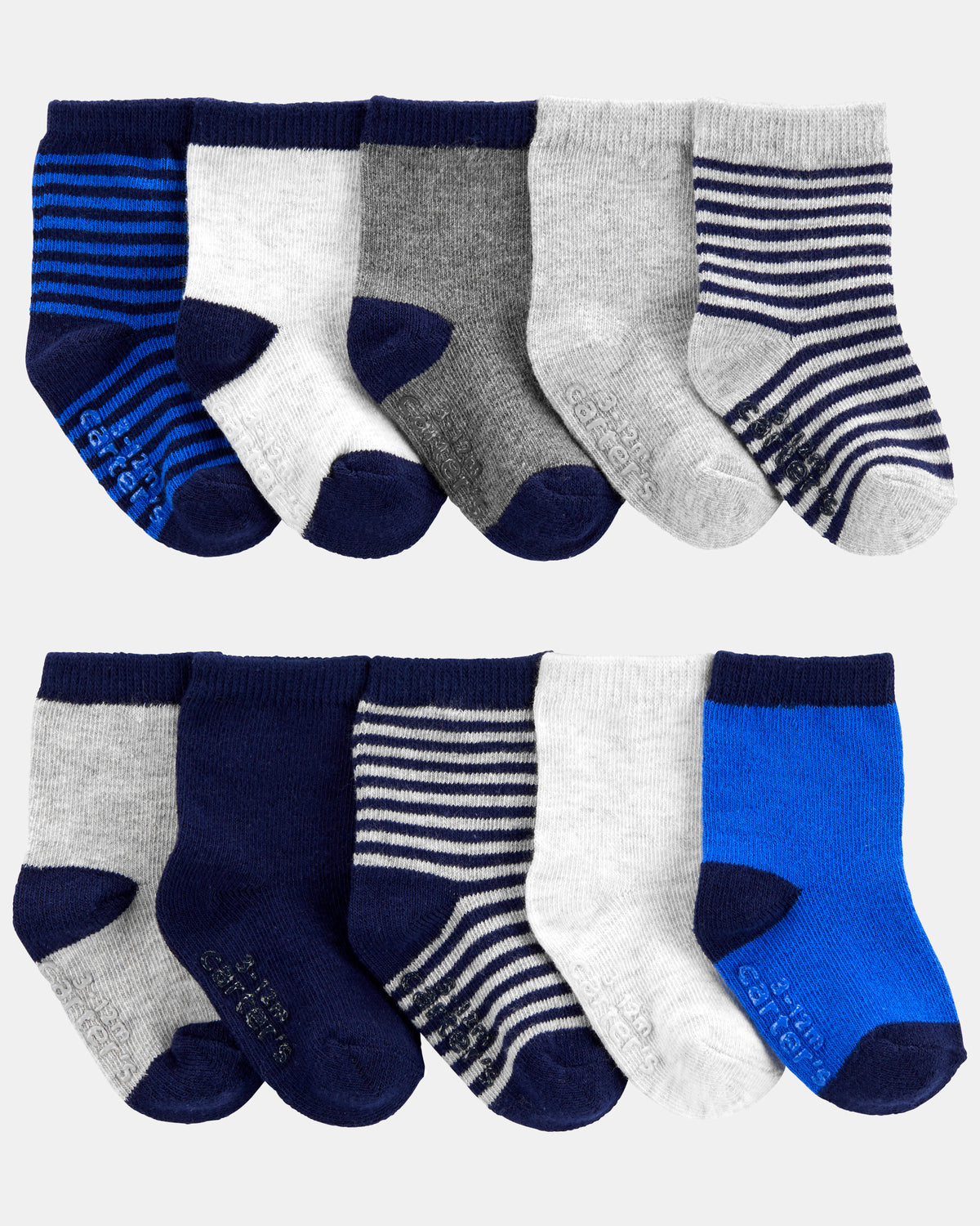Pack 10 pares de calcetines infantiles de rayas
