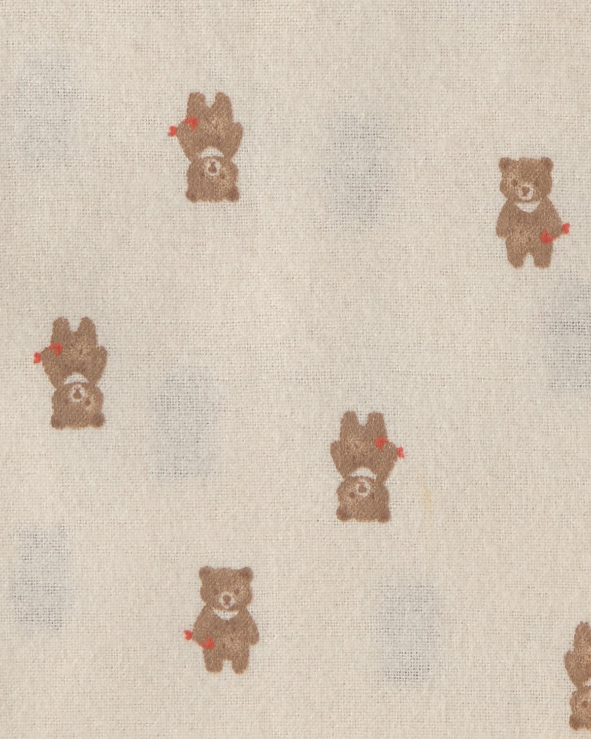Detalle del estampado de osos