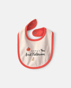 Babero «Baby's First Halloween», calabaza en crema - Carter's