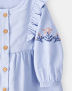 Blusa de manga larga azul - Carter's