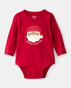 Cotton bodysuit with "my first christmas" design