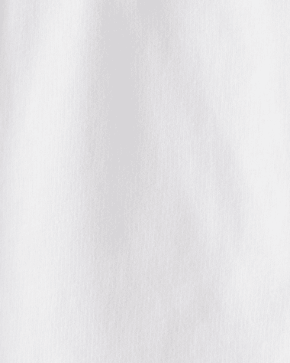 Body blanco de manga larga con cuello festoneado - Carter's