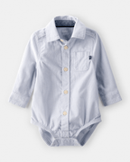 Body camisa de pana con botones azul - Carter's