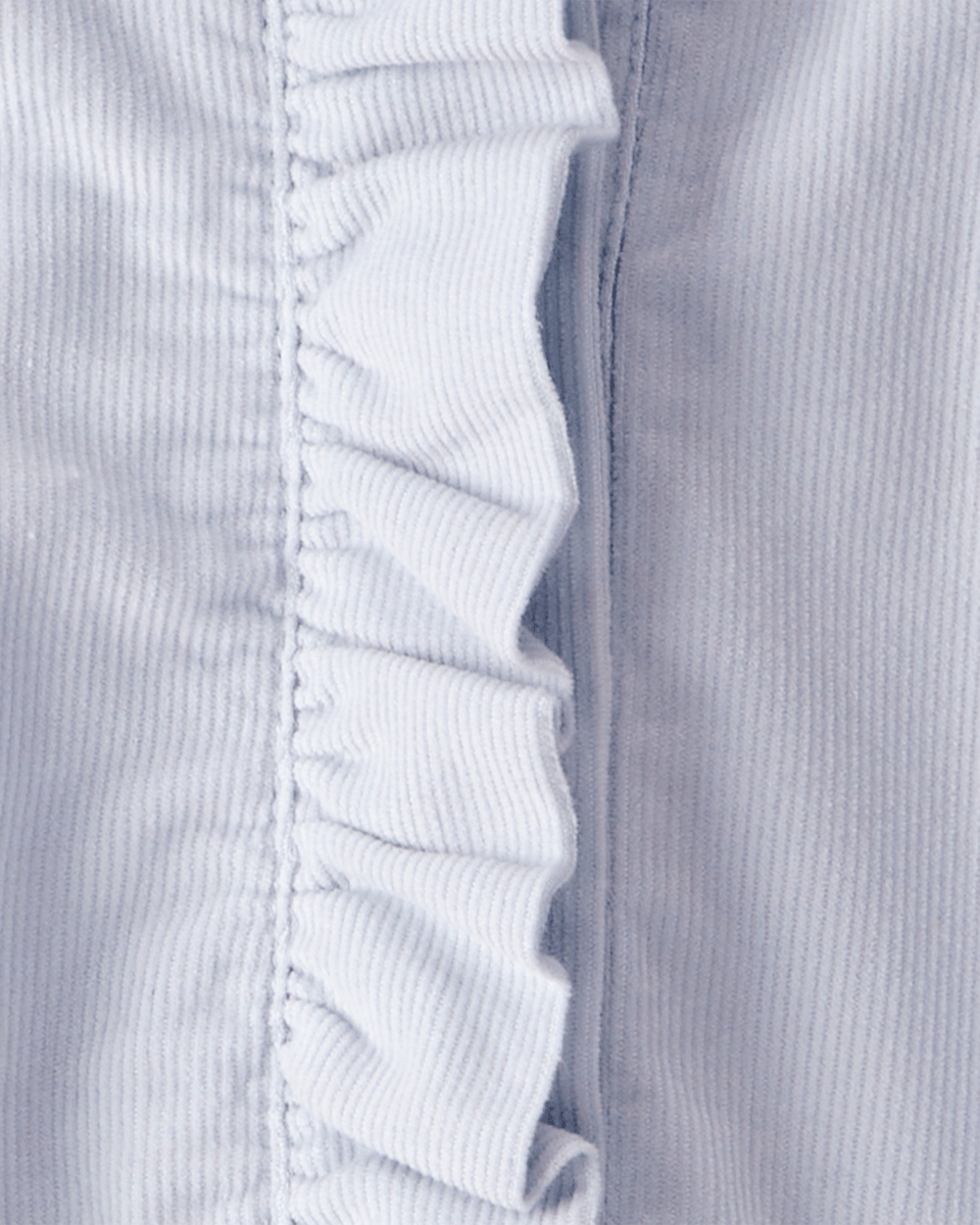 Body camisa de pana manga larga azul - Carter's