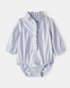 Body camisa de pana manga larga azul - Carter's