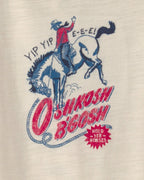 Body de manga larga con gráfico de cowboy, crema - Carter's