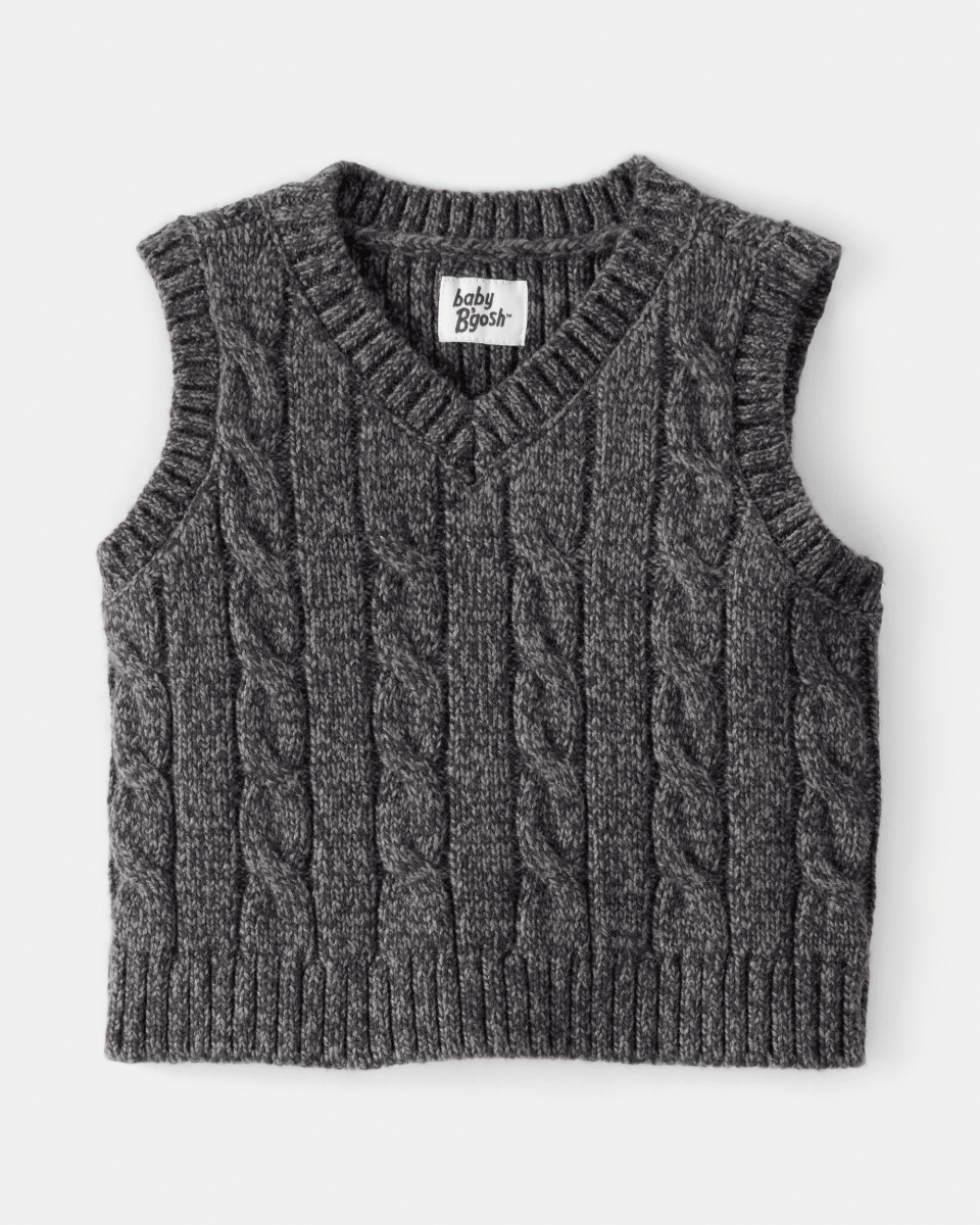 Chaleco de punto gris - Carter's