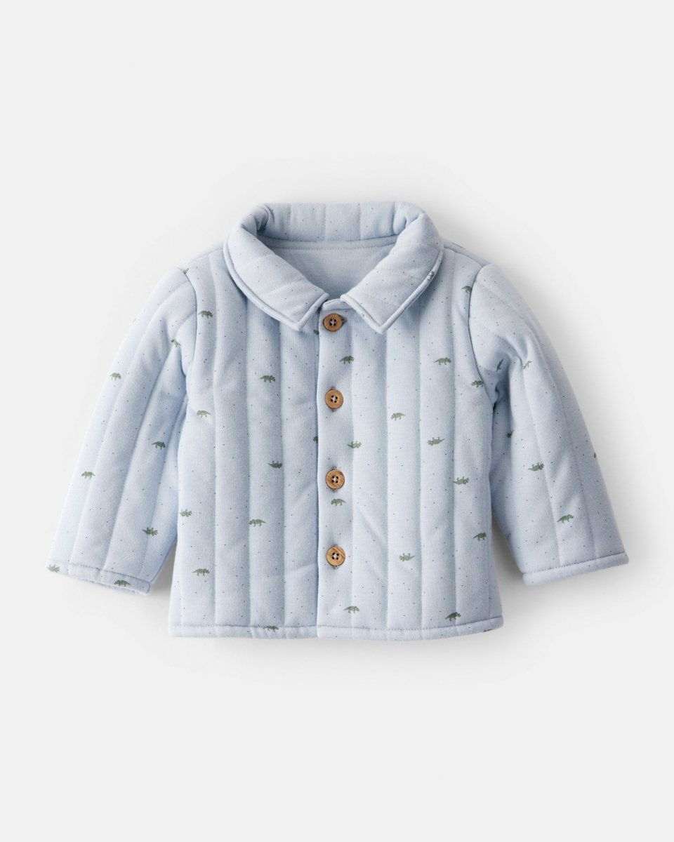 Chaqueta acolchada azul con lunares - Carter's
