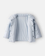 Chaqueta acolchada azul con lunares - Carter's