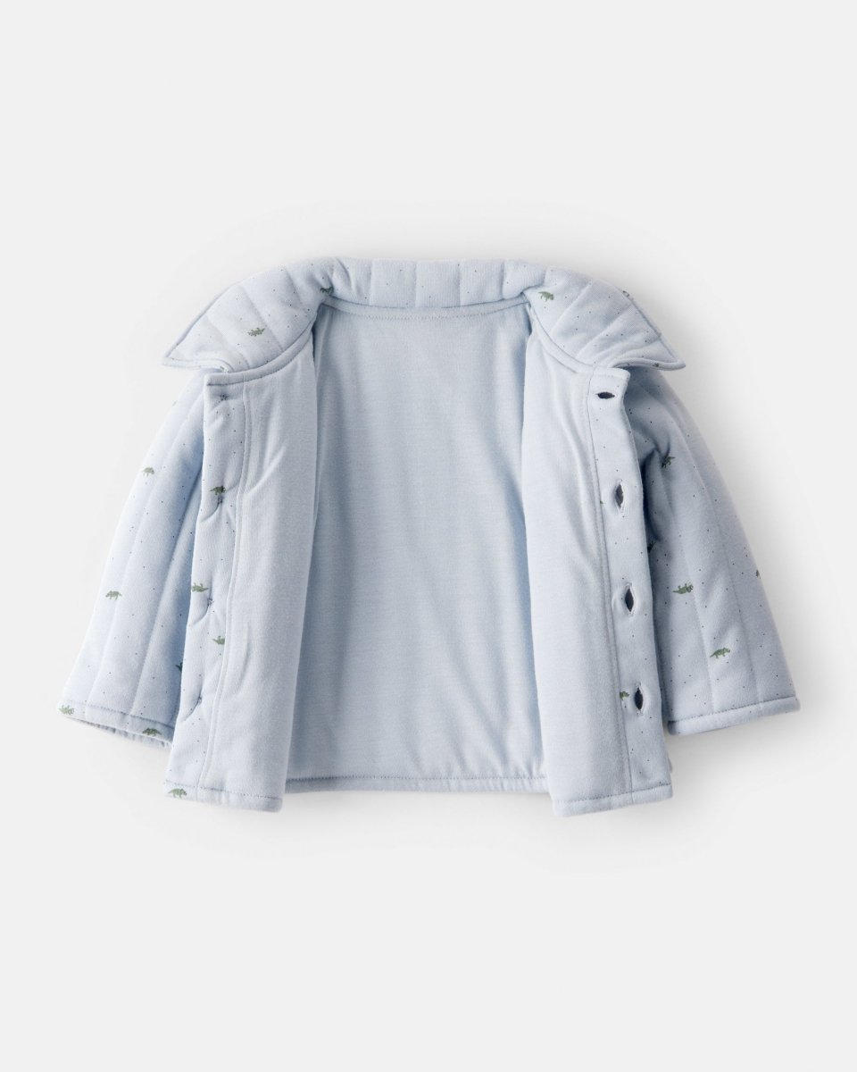 Chaqueta acolchada azul con lunares - Carter's