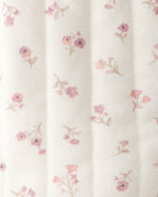 Chaqueta acolchada marfil con estampado floral - Carter's