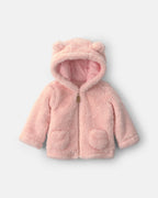 Chaqueta de borreguito con capucha de oso, rosa - Carter's