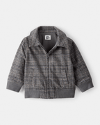 Chaqueta de cuadros grises - Carter's