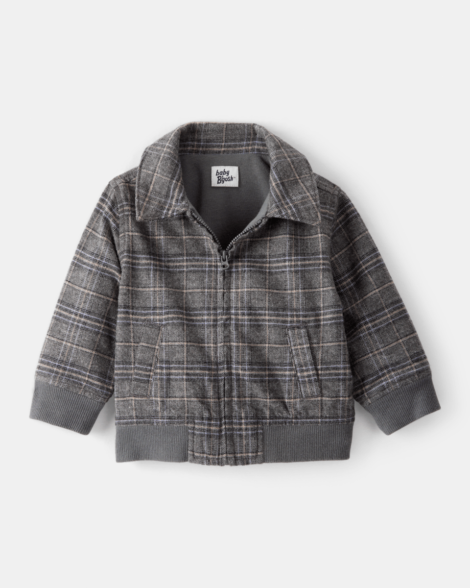 Chaqueta de cuadros grises - Carter's