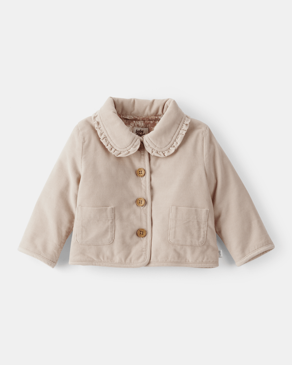 Chaqueta de pana marrón con bolsillos - Carter's