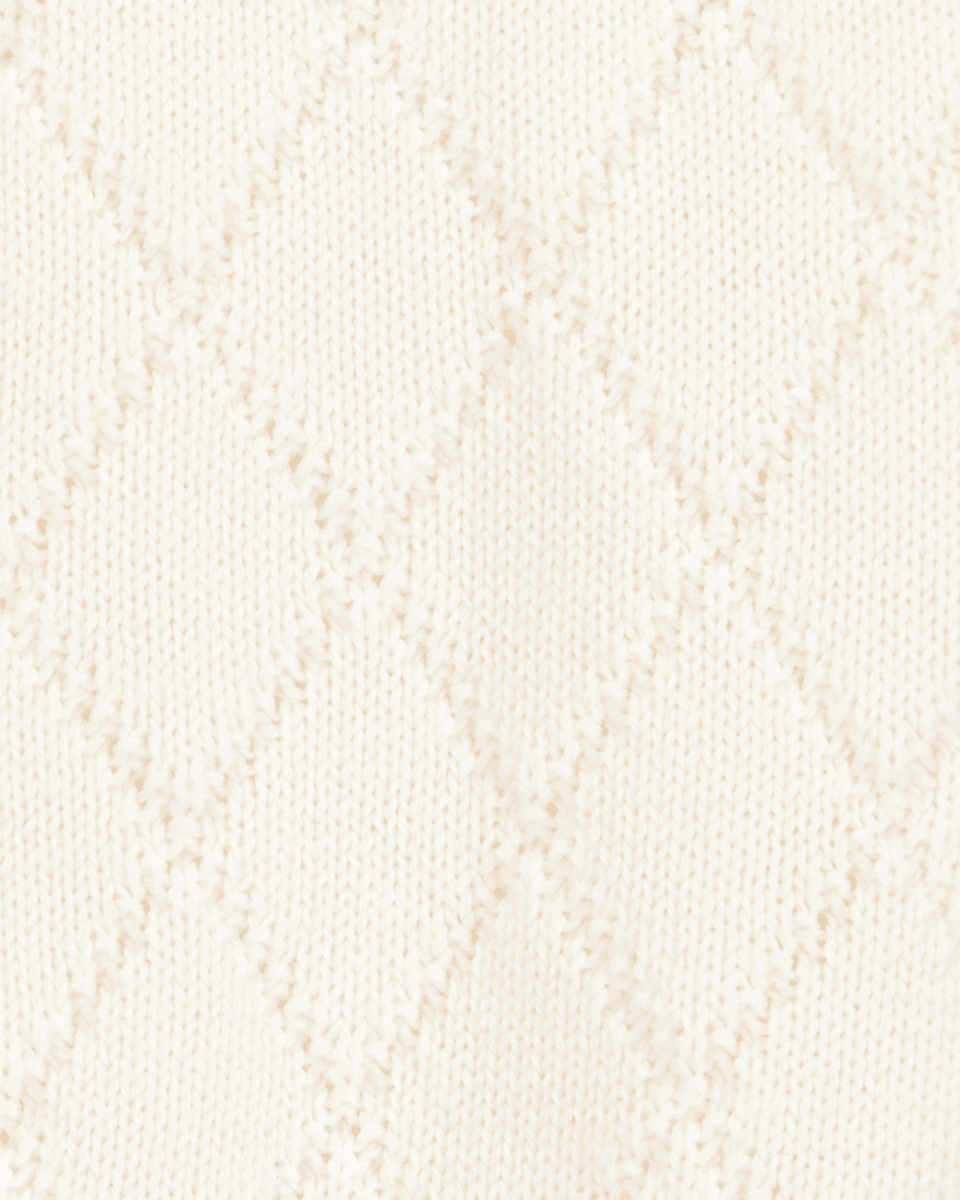 Chaqueta de punto con botones color marfil - Carter's