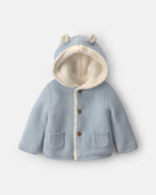 Chaqueta de punto con capucha y orejas de oso, azul - Carter's