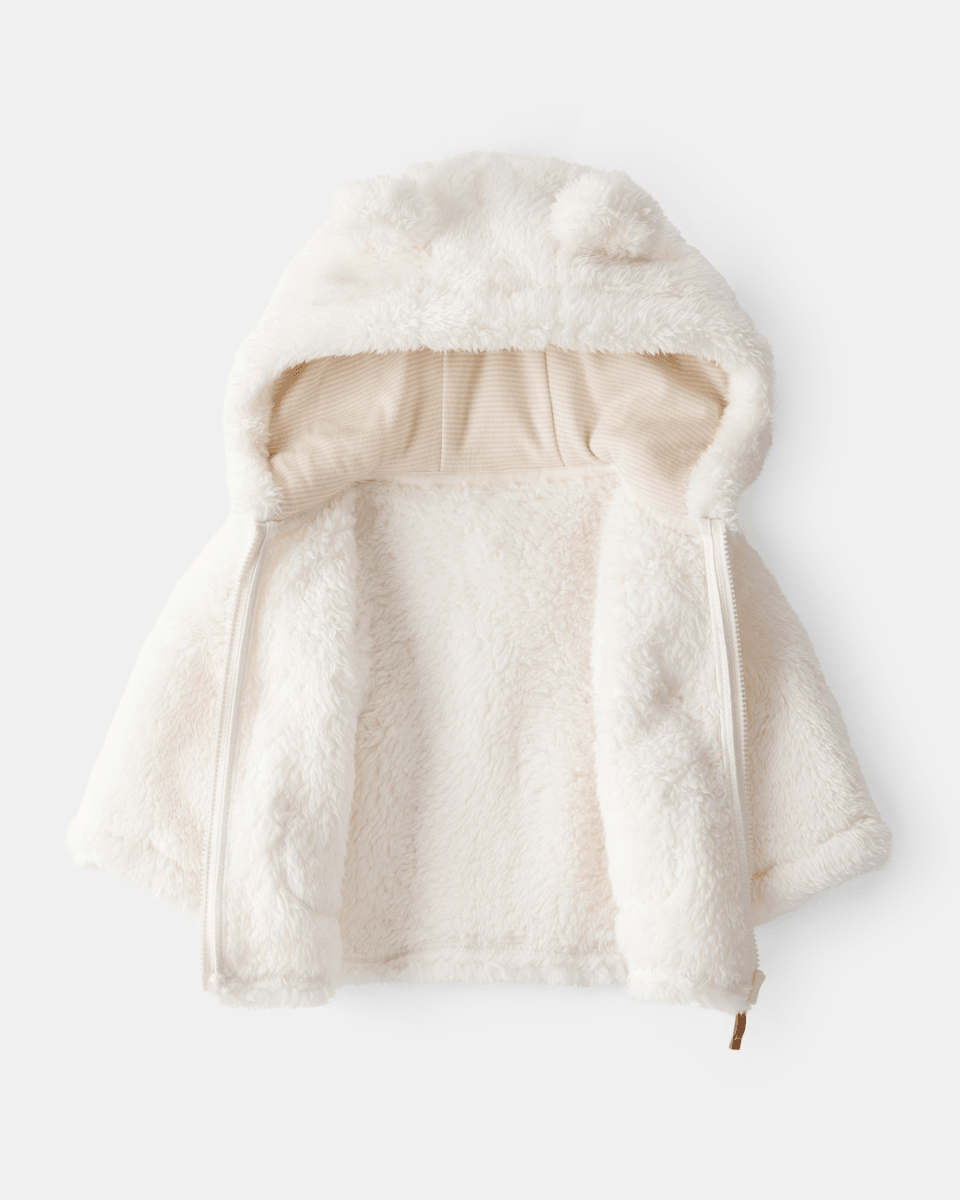 Chaqueta de sherpa blanco - Carter's