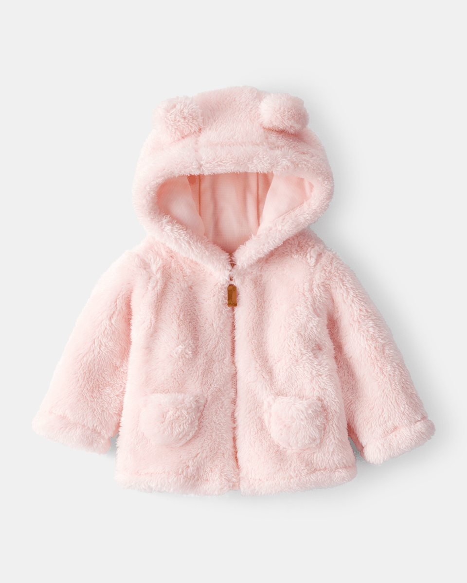 Chaqueta de sherpa rosa - Carter's