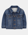 Chaqueta denim clásica con bolsillos