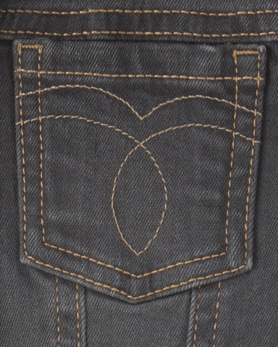 Chaqueta vaquera elástica, lavado gris oscuro - Carter's