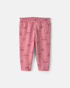 Conjunto 2 piezas, body con lazo y pantalón en rosa - Carter's