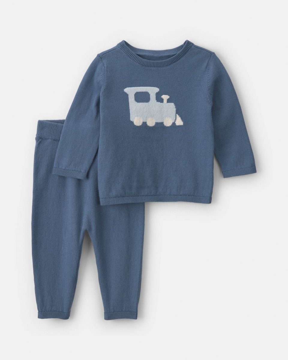 Conjunto 2 piezas, camiseta con tren y pantalón holgado - Carter's