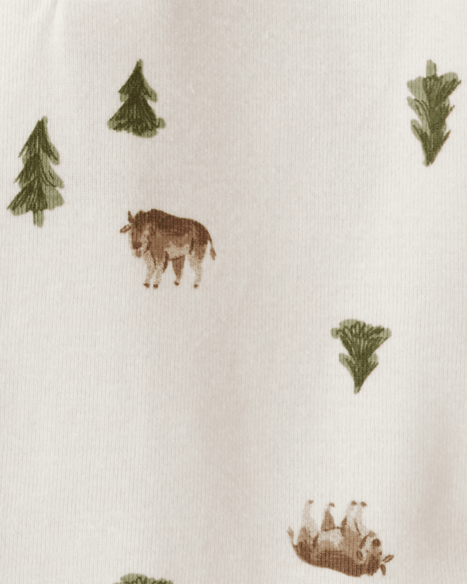 Conjunto 2 piezas con body estampado woodland y jogger - Carter's