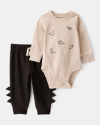 Conjunto 2 piezas con dinosaurios y pantalón con picos - Carter's