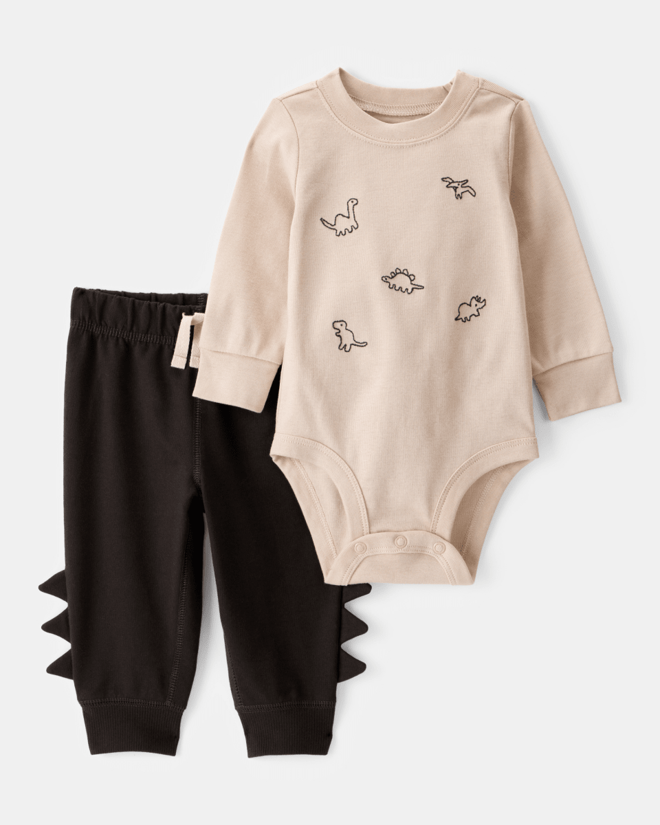 Conjunto 2 piezas con dinosaurios y pantalón con picos - Carter's
