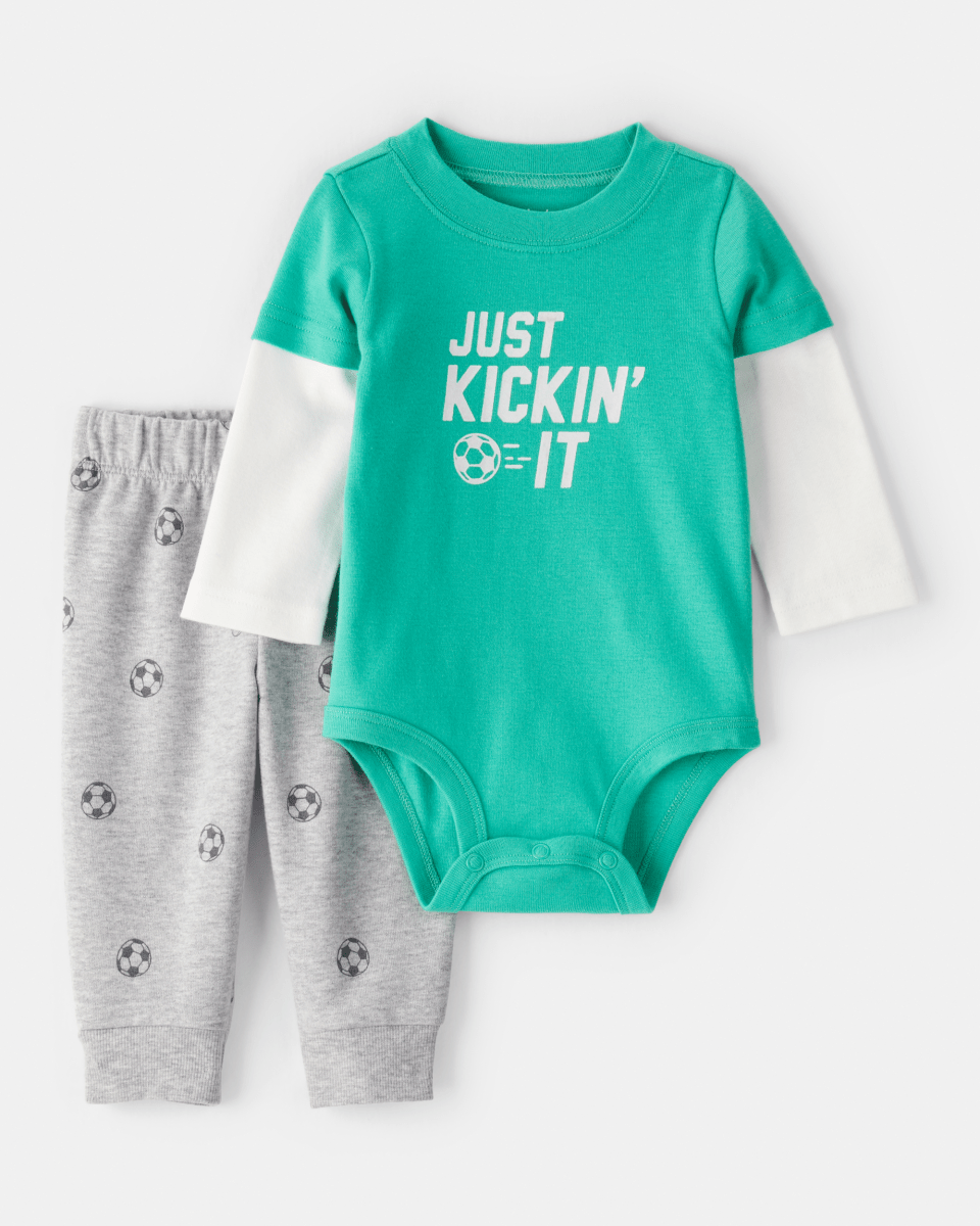 Conjunto 2 piezas con diseño futbol - Carter's