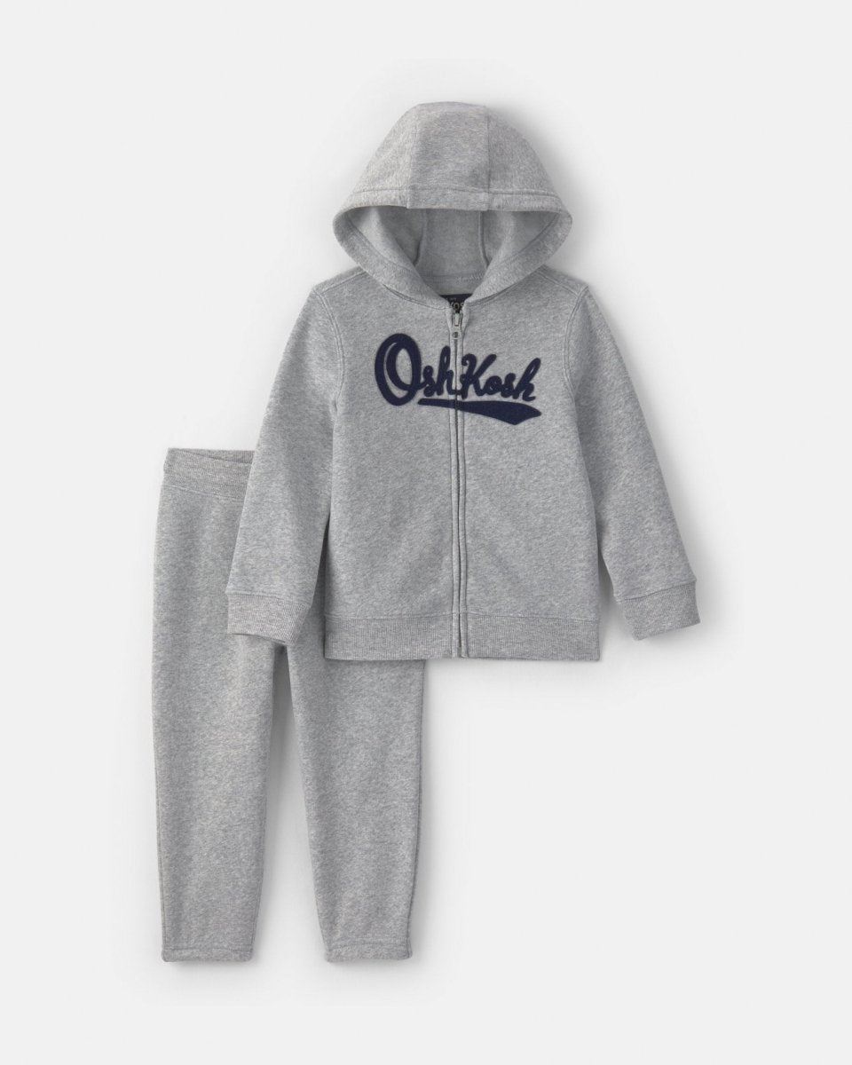 Conjunto 2 piezas de polar, sudadera y pantalón, gris - Carter's