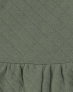 Conjunto 2 piezas, peto acolchado verde oliva y camiseta - Carter's