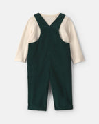 Conjunto 2 piezas, peto de pana, bastones de caramelo - Carter's