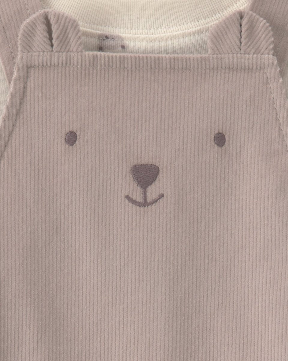 Conjunto 2 piezas, peto de pana y camiseta de osos - Carter's