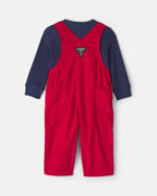 Conjunto 2 piezas, peto de pana y camiseta térmica, 2T-5T - Carter's