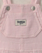 Conjunto 2 piezas, peto de rayas hickory y camiseta - Carter's