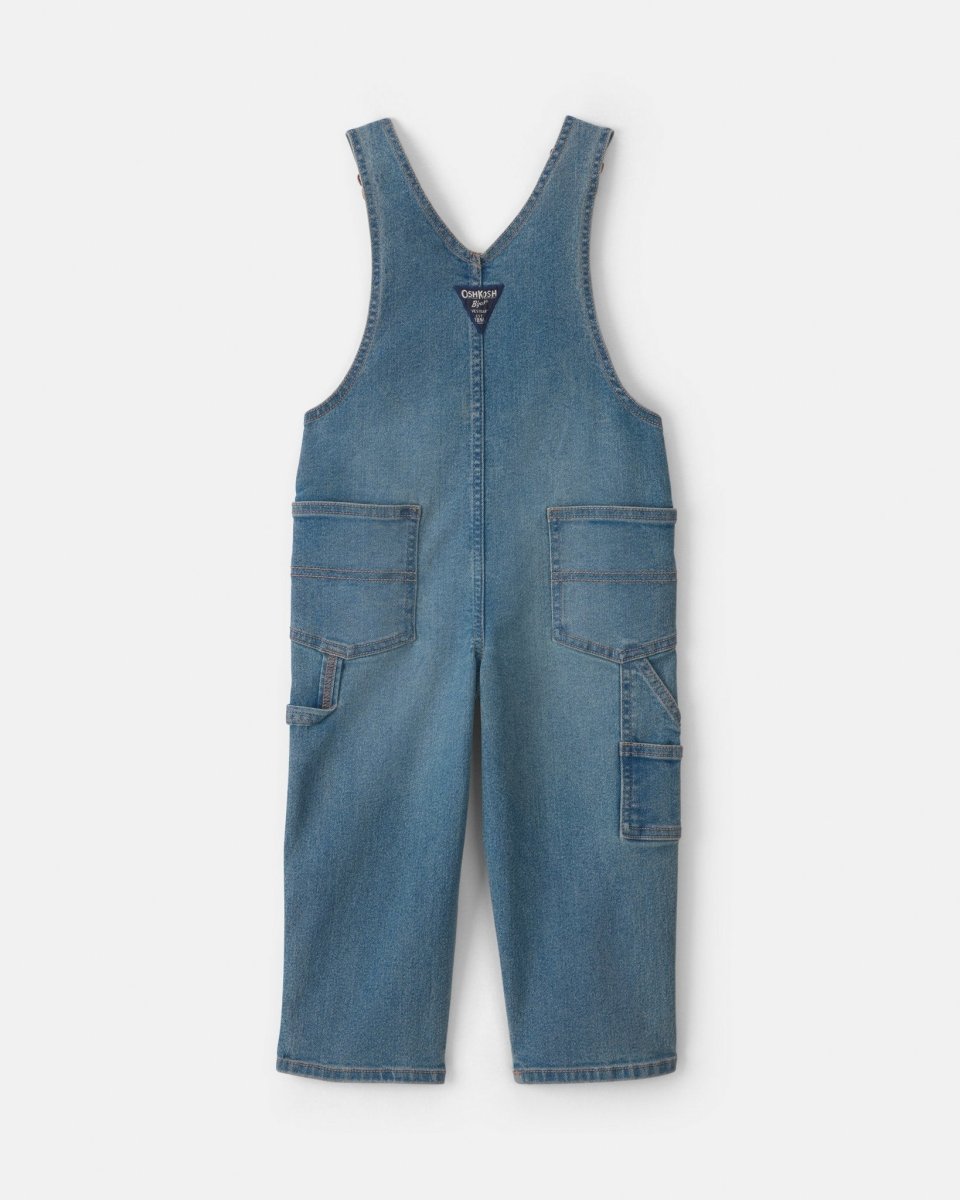 Conjunto 2 piezas, peto vaquero y camiseta gris - Carter's