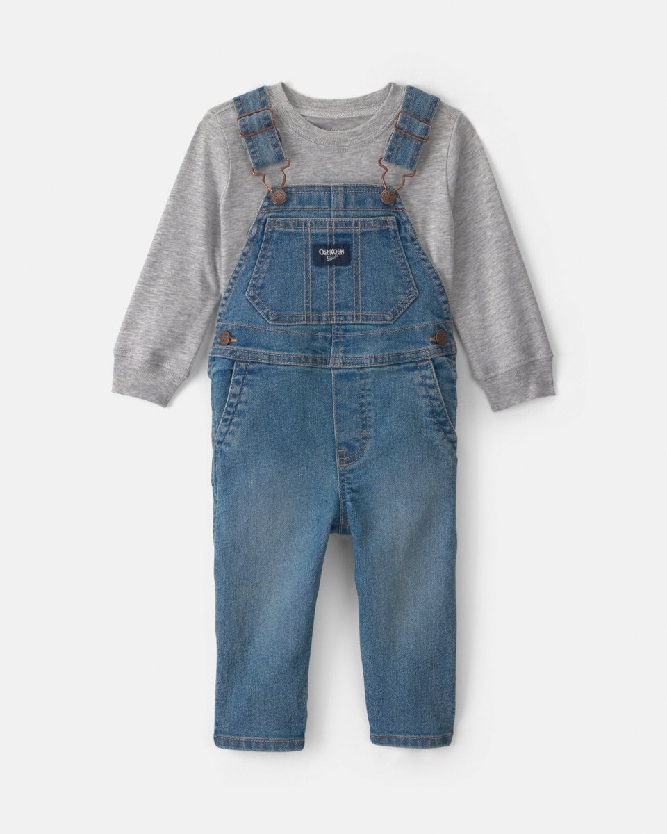 Conjunto 2 piezas, peto vaquero y camiseta - Carter's