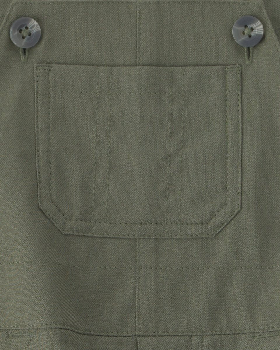 Conjunto 2 piezas, peto verde oliva, dinosaurios - Carter's