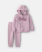 Conjunto 2 piezas, sudadera y pantalón floral, rosa - Carter's