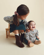 Conjunto 3 piezas, blusa floral, leggings de punto y diadema - Carter's