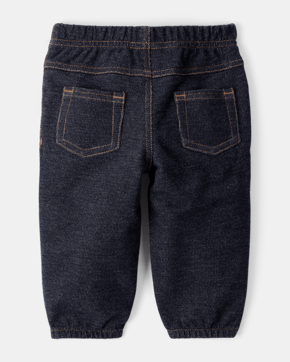 Conjunto 3 piezas body, chaleco rojo y pantalón denim - Carter's
