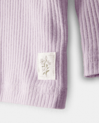 Conjunto 3 piezas, camiseta de algodón, pantalón y gorro, diseño liso en color lavanda - Carter's
