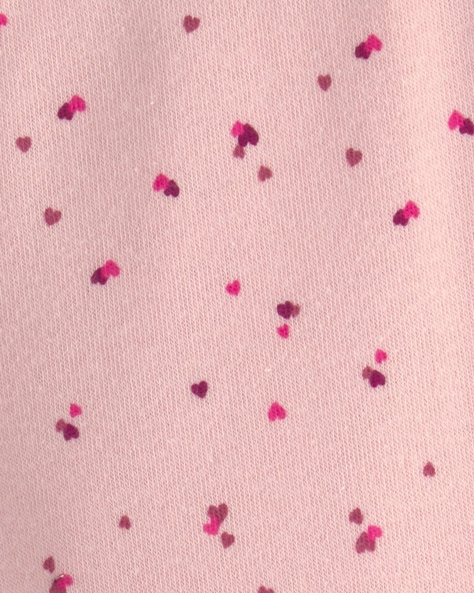 Conjunto 3 piezas, chaleco con capucha y pantalón, corazones - Carter's