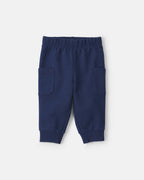 Conjunto 3 piezas, chaleco de micropolar, cuadros azules - Carter's